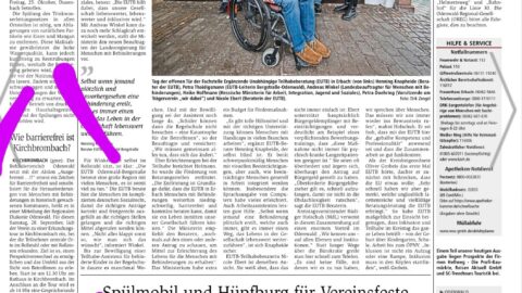 Die Ankündigung für Ausgebremst in der Tageszeitung 